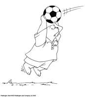 coloriage l ours paddington joue au foot